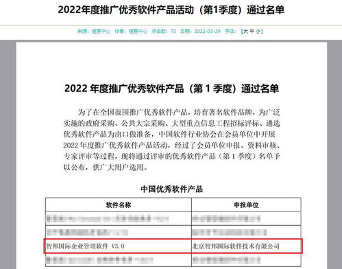 智邦國際企業(yè)管理軟件喜獲“中國優(yōu)秀軟件產(chǎn)品”殊榮，引領(lǐng)行業(yè)新標桿
